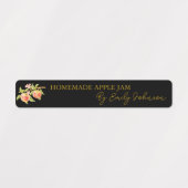 Zelfgemaakte Apple Jam Thin Label (Design 1)