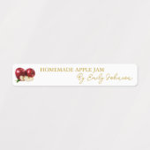 Zelfgemaakte Apple Jam Thin Label (Design 1)