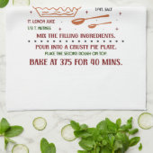 Zelfgemaakte Apple Pie Recept Theedoek (Gevouwen)