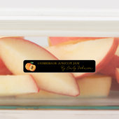 Zelfgemaakte Apricot Jam Thin Label (Aangebracht)