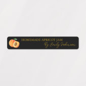 Zelfgemaakte Apricot Jam Thin Label (Design 2)