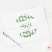 Zelfgemaakte Augurk Ronde Sticker (Envelop)