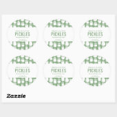 Zelfgemaakte Augurk Ronde Sticker (Vel)