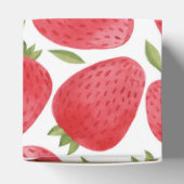 Zelfgemaakte bad & body verpakking | Aardbei Bedankdoosjes (Bovenkant)