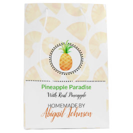 Zelfgemaakte bad & body verpakking | ananas medium cadeauzakje