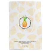 Zelfgemaakte bad & body verpakking | ananas medium cadeauzakje (Achterkant)