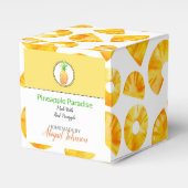 Zelfgemaakte bad & body verpakking | ananasdoos bedankdoosjes (Voorkant Zijde)