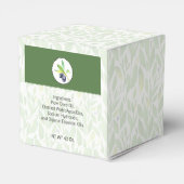 Zelfgemaakte bad & body verpakking | Doos met olij Bedankdoosjes (Achterkant)