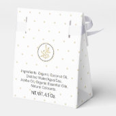 Zelfgemaakte bad & body verpakking | Goud & Zwart Bedankdoosjes (Achterkant)