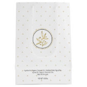 Zelfgemaakte bad & body verpakking | Goud & Zwart Medium Cadeauzakje (Achterkant)