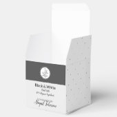 Zelfgemaakte bad & body verpakking | Zwart-wit Bedankdoosjes (Geopend)