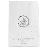 Zelfgemaakte bad & body verpakking | Zwart-wit Medium Cadeauzakje (Achterkant)