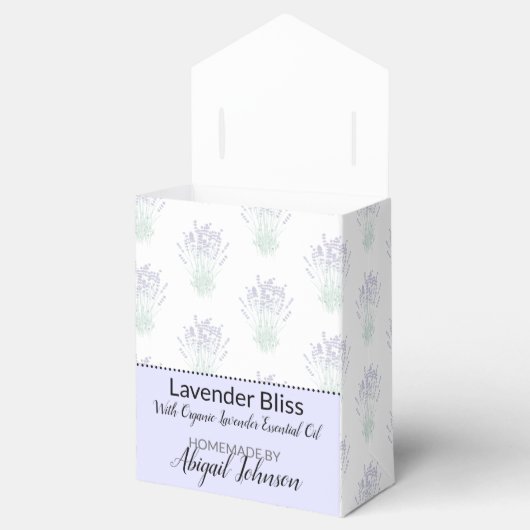 Zelfgemaakte Bad & Lichaam Verpakking Lavendel Ten Bedankdoosjes (Geopend)