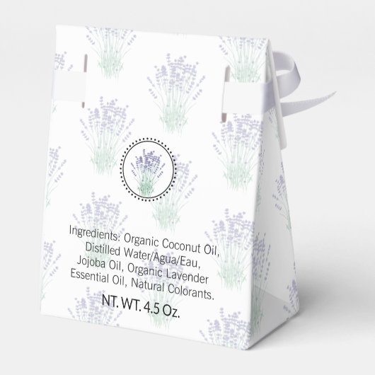 Zelfgemaakte Bad & Lichaam Verpakking Lavendel Ten Bedankdoosjes (Achterkant)
