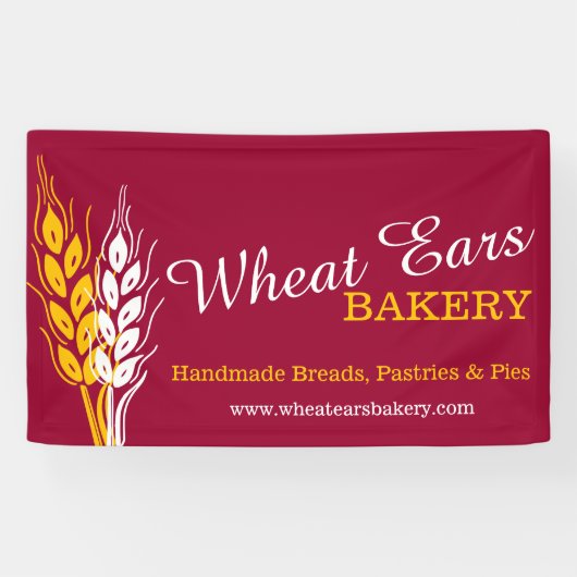 Zelfgemaakte baking business signage banner (Horizontaal)