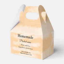 Zelfgemaakte bakkerij gemaakt met liefde add text  bedankdoosjes