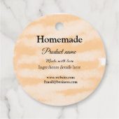 Zelfgemaakte bakkerij gemaakt met liefde add text  bedankjes labels (Achterkant)