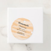 Zelfgemaakte bakkerij gemaakt met liefde add text  bedankjes labels (In situ)