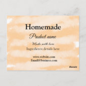 Zelfgemaakte bakkerij gemaakt met liefde add text  briefkaart (Achterkant)