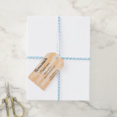 Zelfgemaakte bakkerij gemaakt met liefde add text cadeaulabel (Met Touw)