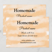 Zelfgemaakte bakkerij gemaakt met liefde add text feestdagenkaart (Voorkant / Achterkant)