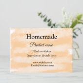 Zelfgemaakte bakkerij gemaakt met liefde add text feestdagenkaart (Staand voorkant)