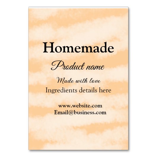 Zelfgemaakte bakkerij gemaakt met liefde add text  kaart (Voorkant)