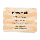 Zelfgemaakte bakkerij gemaakt met liefde add text magneet (Horizontaal)