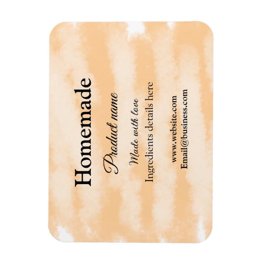 Zelfgemaakte bakkerij gemaakt met liefde add text magneet (Verticaal)