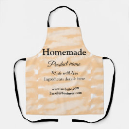 Zelfgemaakte bakkerij gemaakt met liefde add text  schort