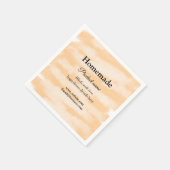 Zelfgemaakte bakkerij gemaakt met liefde add text servet (Hoek)