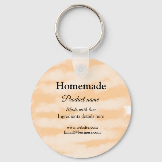 Zelfgemaakte bakkerij gemaakt met liefde add text  sleutelhanger (Voorkant)