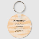Zelfgemaakte bakkerij gemaakt met liefde add text  sleutelhanger (Achterkant)