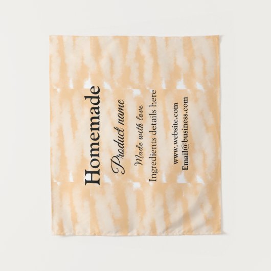 Zelfgemaakte bakkerij gemaakt met liefde add text  wandkleed (Voorkant)