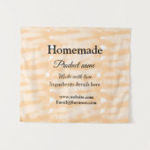 Zelfgemaakte bakkerij gemaakt met liefde add text  wandkleed (Voorkant (horizontaal))