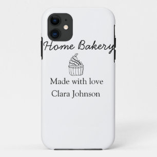 Zelfgemaakte bakkerij voeg uw tekst naam aanpasbaa Case-Mate iPhone case