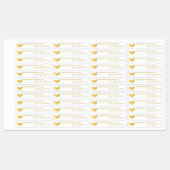 Zelfgemaakte Banana Jam Thin Label (Vel)