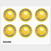  zelfgemaakte bananenbroodlabel Sjabloon Ronde Sticker (Vel)