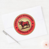 Zelfgemaakte Barbecue Sauce Bull Label Sjabloon (Envelop)