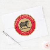  zelfgemaakte barbecue wrijven label Sjabloon (Envelop)