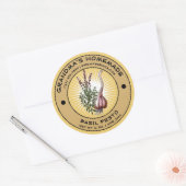 Zelfgemaakte Basil Pesto Label Sjabloon (Envelop)