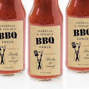 Zelfgemaakte BBQ Sauce Favor Sticker