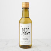 Zelfgemaakte Beef Jerky Package Label Wijn Etiket (Voorkant)
