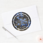 Zelfgemaakte Behoudt Blueberry Jam Keuken Ronde Sticker (Envelop)