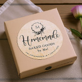 Zelfgemaakte bessen Kraft Custom Product Verpakkin Ronde Sticker