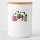 Zelfgemaakte bessenjam voedselcontainer etiket (Voorkant)