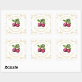 zelfgemaakte bietenwortel Pickle Square Label (Vel)