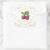 zelfgemaakte bietenwortel Pickle Square Label (Tas)