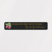 Zelfgemaakte bietenwortel Pickle Thin Label (Design 2)