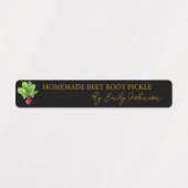 Zelfgemaakte bietenwortel Pickle Thin Label (Design 2)